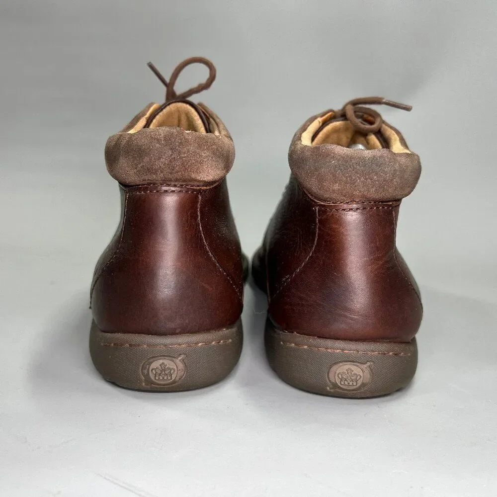Born Nigel Boots Men's Size 11.5 Dark‎ Brown Leather Lace Up Casual Ankle Chukka